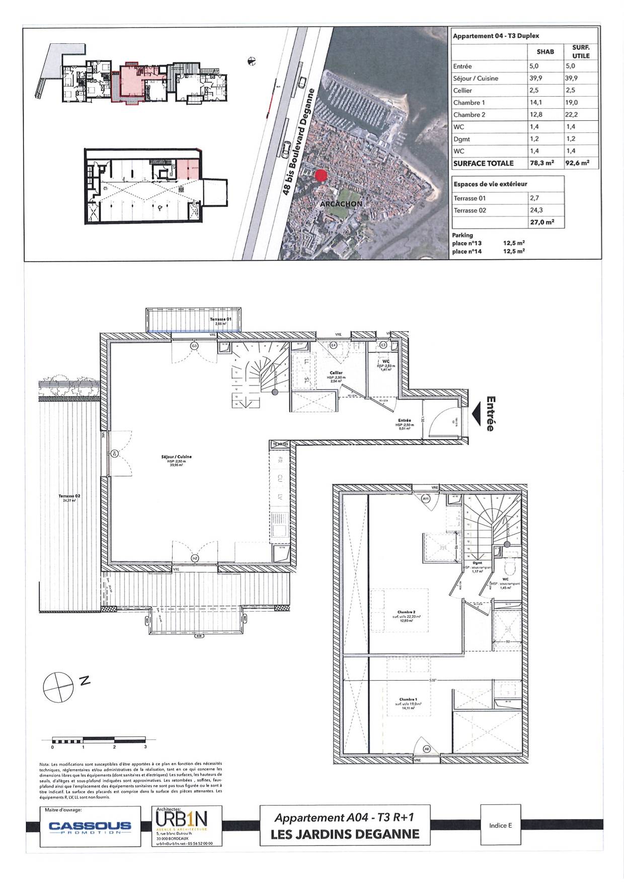 Appartement neuf T3 en duplex avec une grande terrasse à Arcachon | LES JARDINS DEGANNE